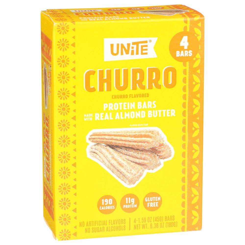 Unite Churro Protein Bar, 6.36 Ounce -- 6 Per Case