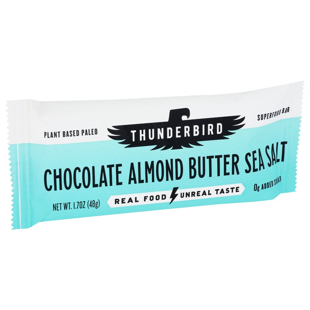 Thunderbird Chocolate Almond Butter Sea Salt Nutrition Bar, 1.7 Ounce -- 12 Per Case