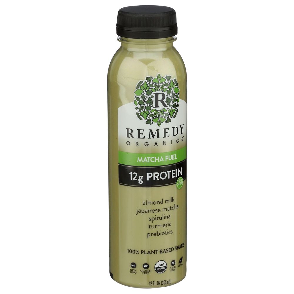 Remedy Organics Matcha Fuel Beverage, 12 Fluid Ounce -- 6 Per Case