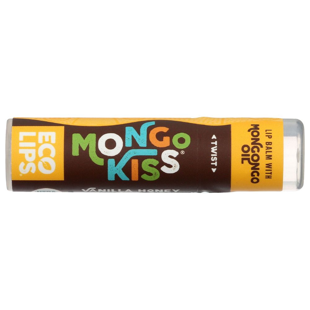Eco Lips Mongo Kiss Organic Vanilla Honey Lip Balm, 0.25 Ounce -- 15 Per Case