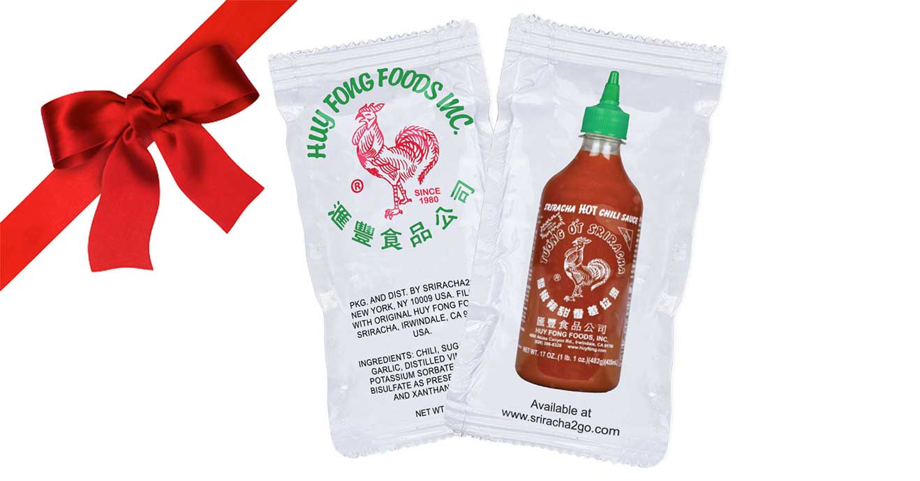 Huy Fong Single Serve Sriracha Packets, 6 Gram -- 200 Per Case