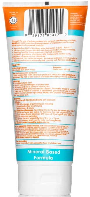 Thinkbaby Spf 50 Plus Sunscreen, Family Size, 6 Fluid Ounce