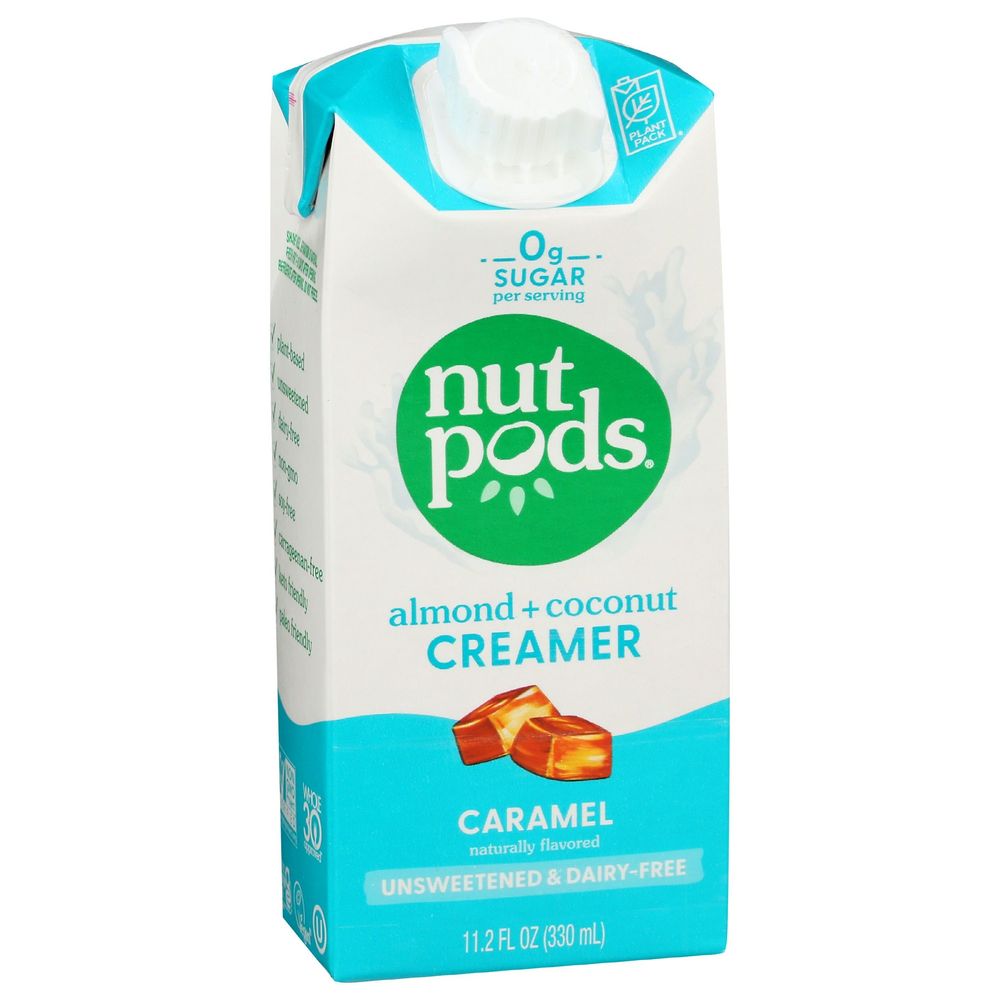 Nutpods Unsweetened Dairy Free Caramel Almond Coconut Creamer, 11.2 Fluid Ounce -- 12 Per Case