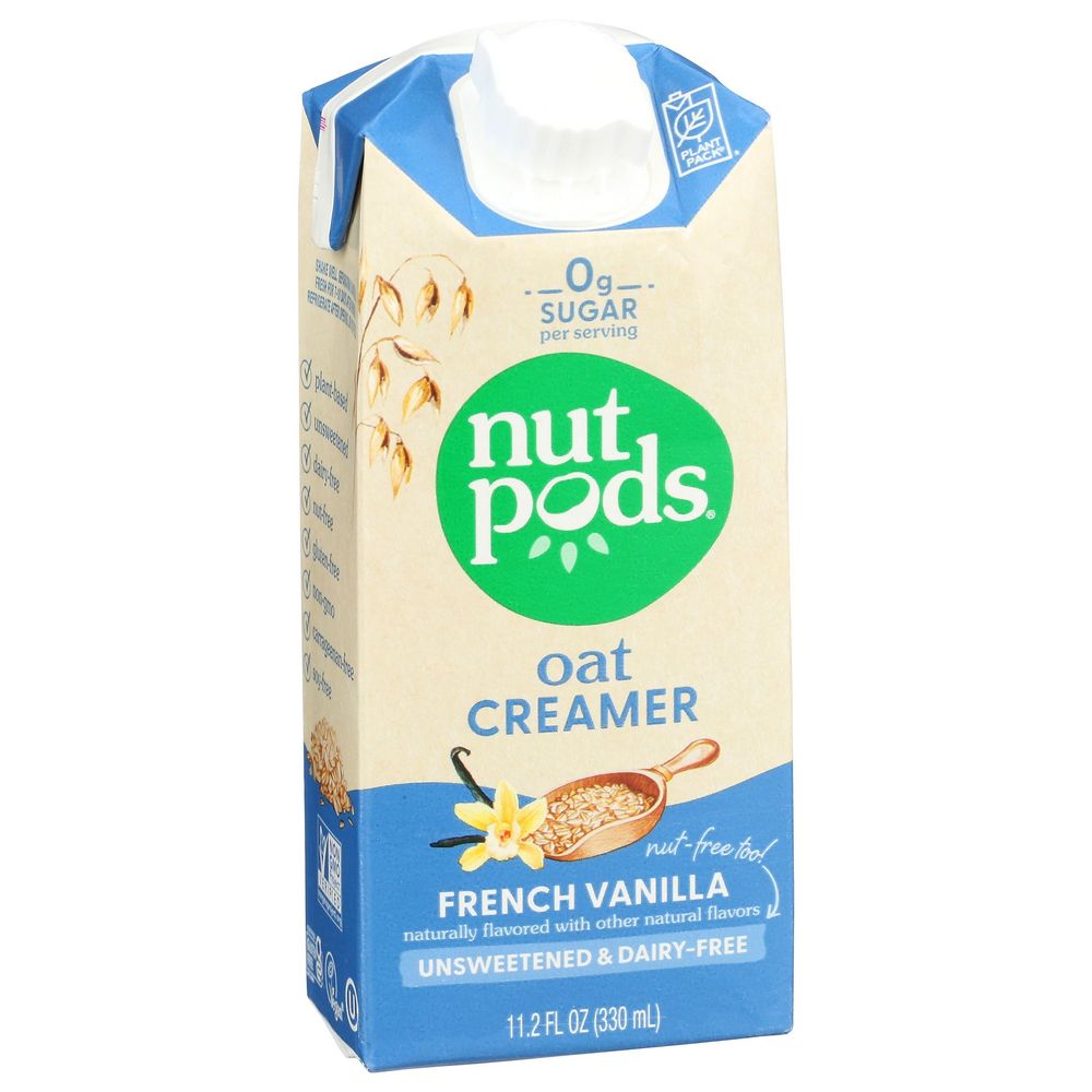 Cremor De Avena Con Vainilla Francesa Sin Azúcar Nutpods, 11.2 Onzas Líquidas -- 12 Por Caja