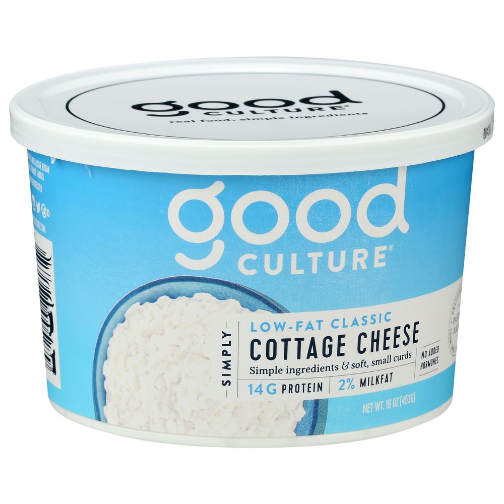 Good Culture 2 Percent Low Fat Classic Simply Cottage Cheese, 16 Ounce -- 12 Per Case