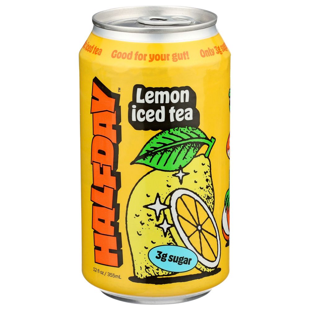 Halfday Prebiotic Lemon Iced Tea, 12 Fluid Ounce -- 12 Per Case