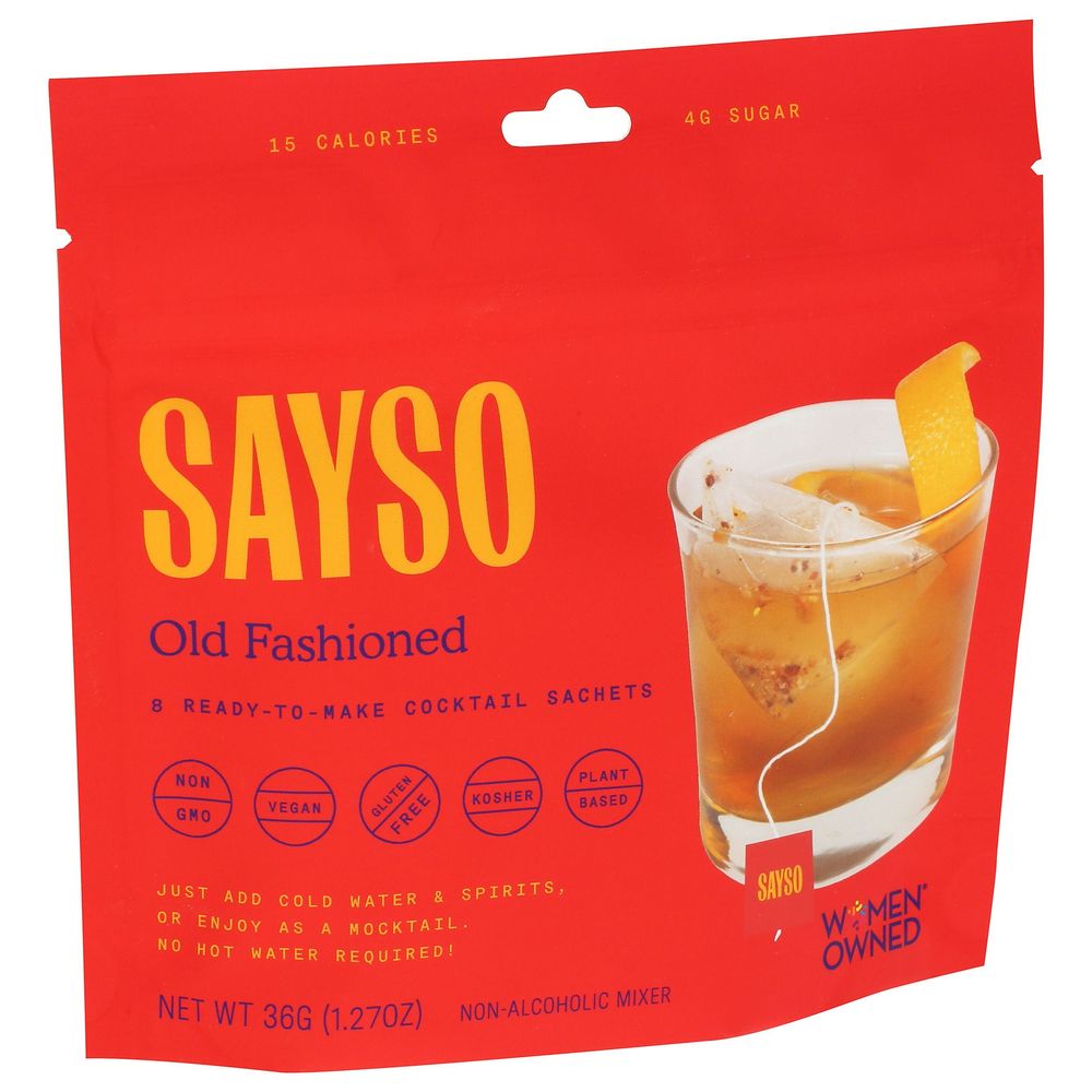 Sayso Old Fashioned Craft Cocktail Tea Bag, 1.27 Ounce -- 6 Per Case