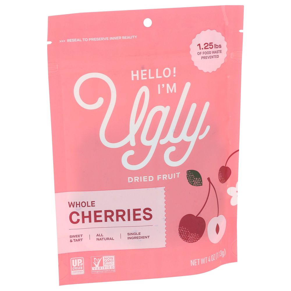 Hello Im Ugly Upcycled Dried Whole Cherries, 4 Ounce -- 12 Per Case