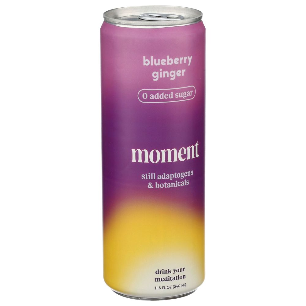 Moment Blueberry Ginger Still Botanical Water, 11.5 Fluid Ounce -- 12 Per Case
