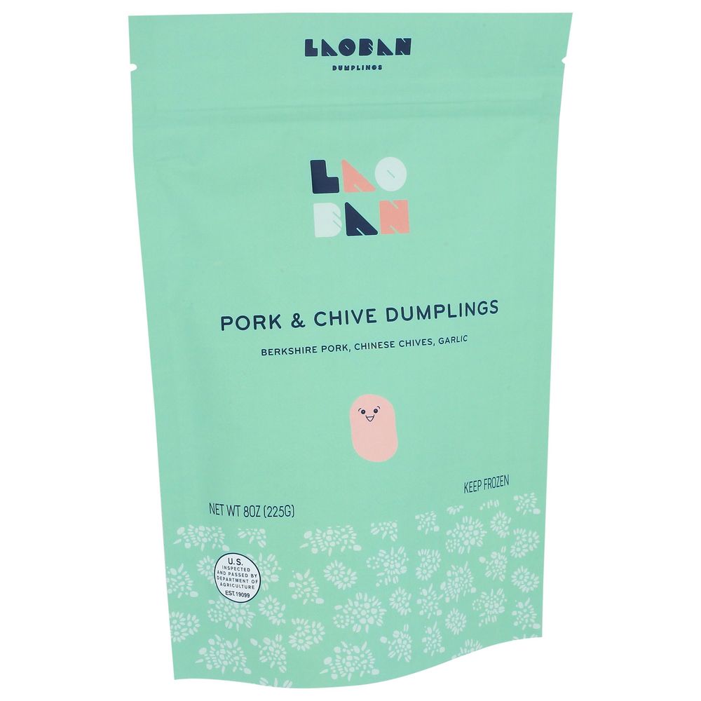 Laoban Pork And Chive Dumplings, 8 Ounce -- 6 Per Case