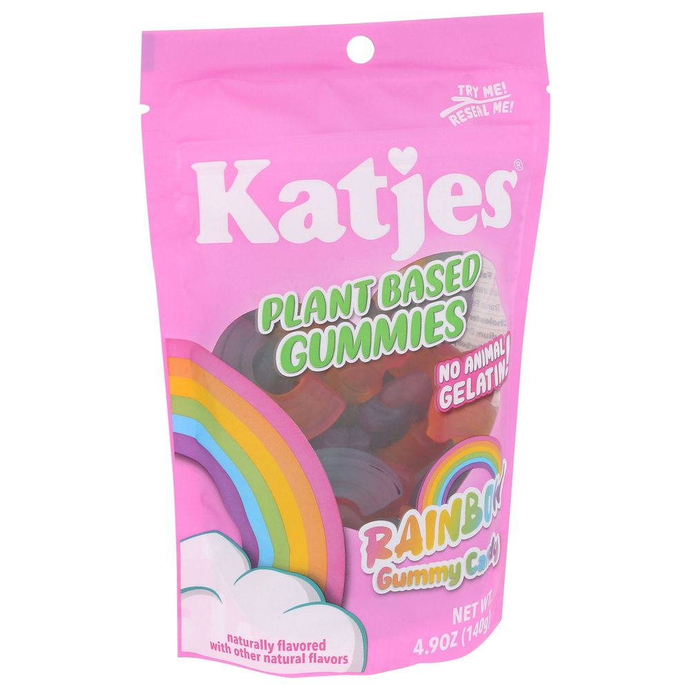 Katjes Plant Based Rainbow Gummy Candy, 4.9 Ounce -- 15 Per Case