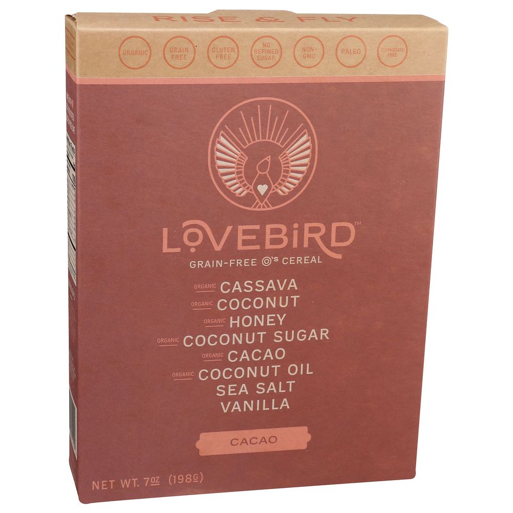 Lovebird Organic Grain Free Cacao Cereal, 7 Ounce -- 6 Per Case