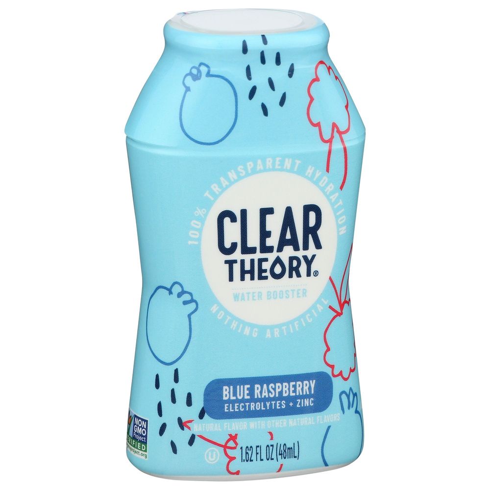 Clear Theory Blue Raspberry Water Enhancer, 1.62 Fluid Ounce -- 12 Per Case