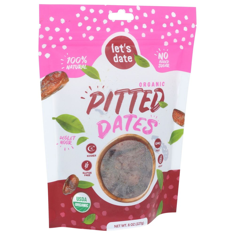 Lets Date Organic Pitted Dates, 8 Ounce -- 6 Per Case
