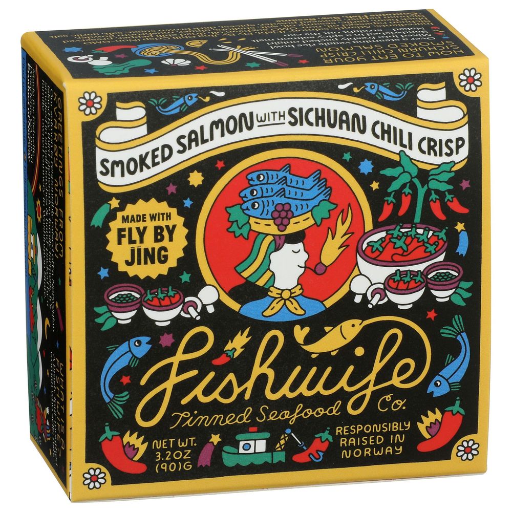 Fishwife Smoked Atlantic Salmon With Sichuan Chili Crisp, 3.2 Ounce -- 6 Per Case