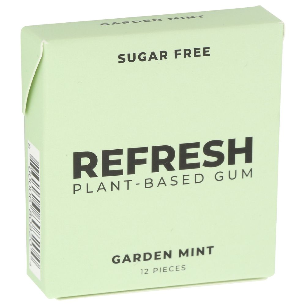Refresh Plant Based Garden Mint Gum, 12 Count -- 12 Per Case