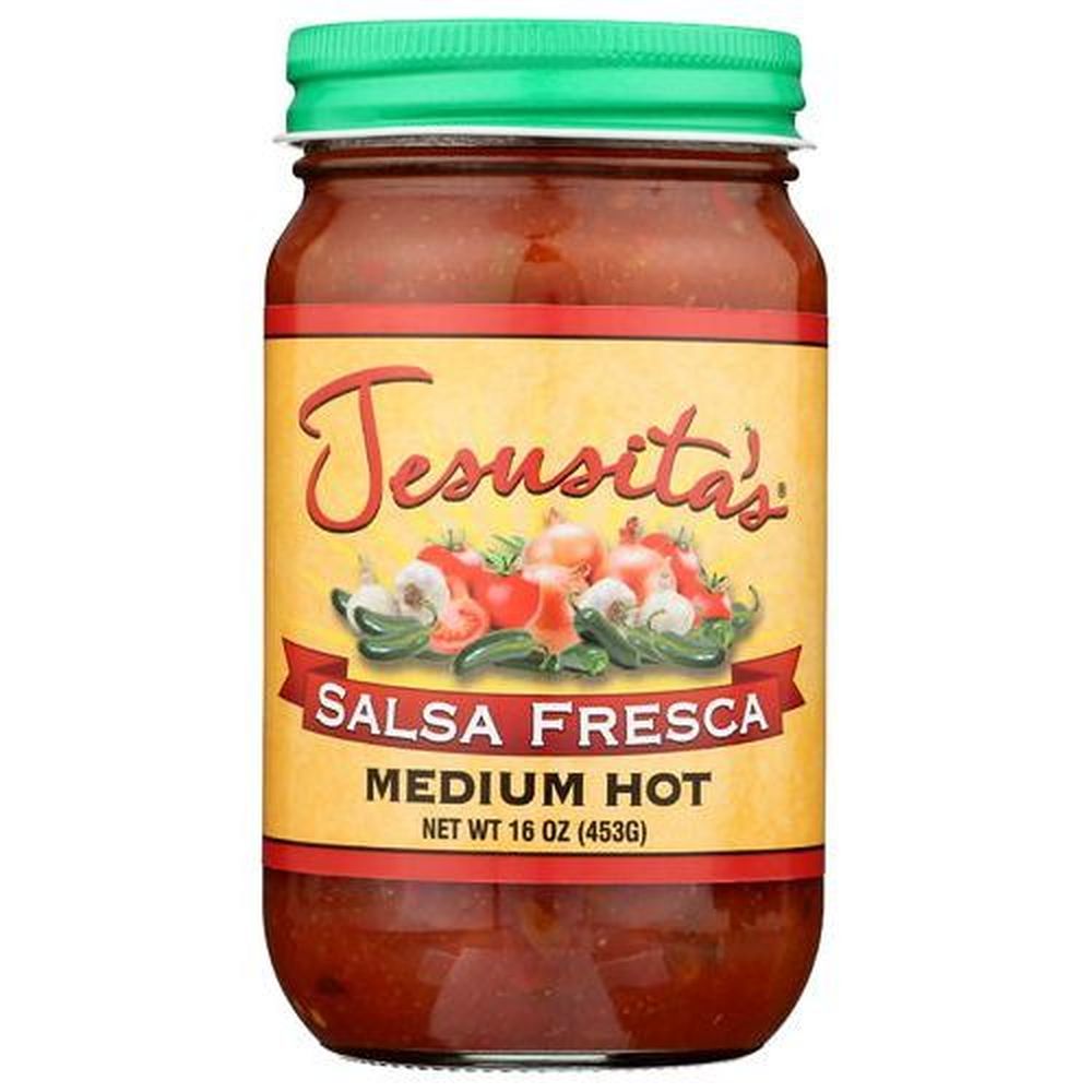 Jesusitas Medium Hot Salsa Fresca, 16 Ounce -- 12 Per Case