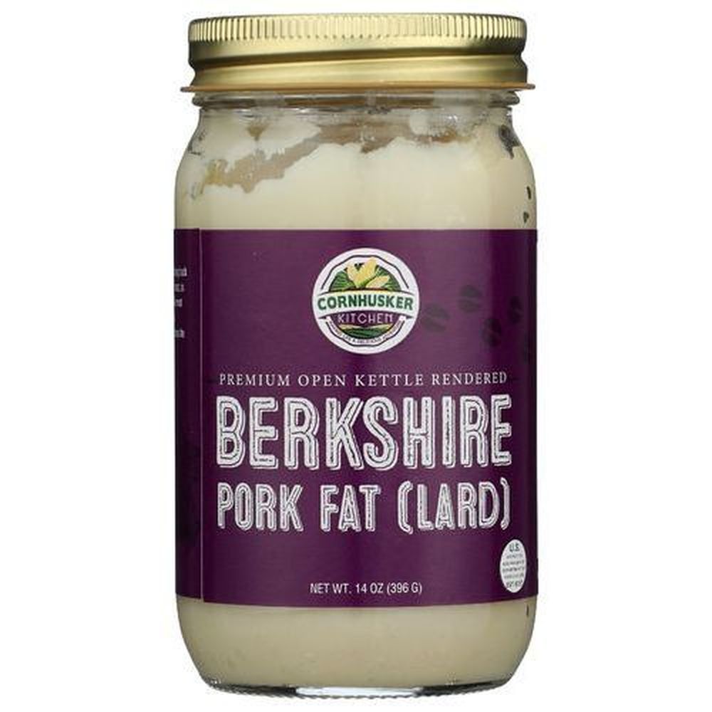 Cornhusker Kitchen Berkshire Premium Pork Lard, 14 Ounce -- 6 Per Case