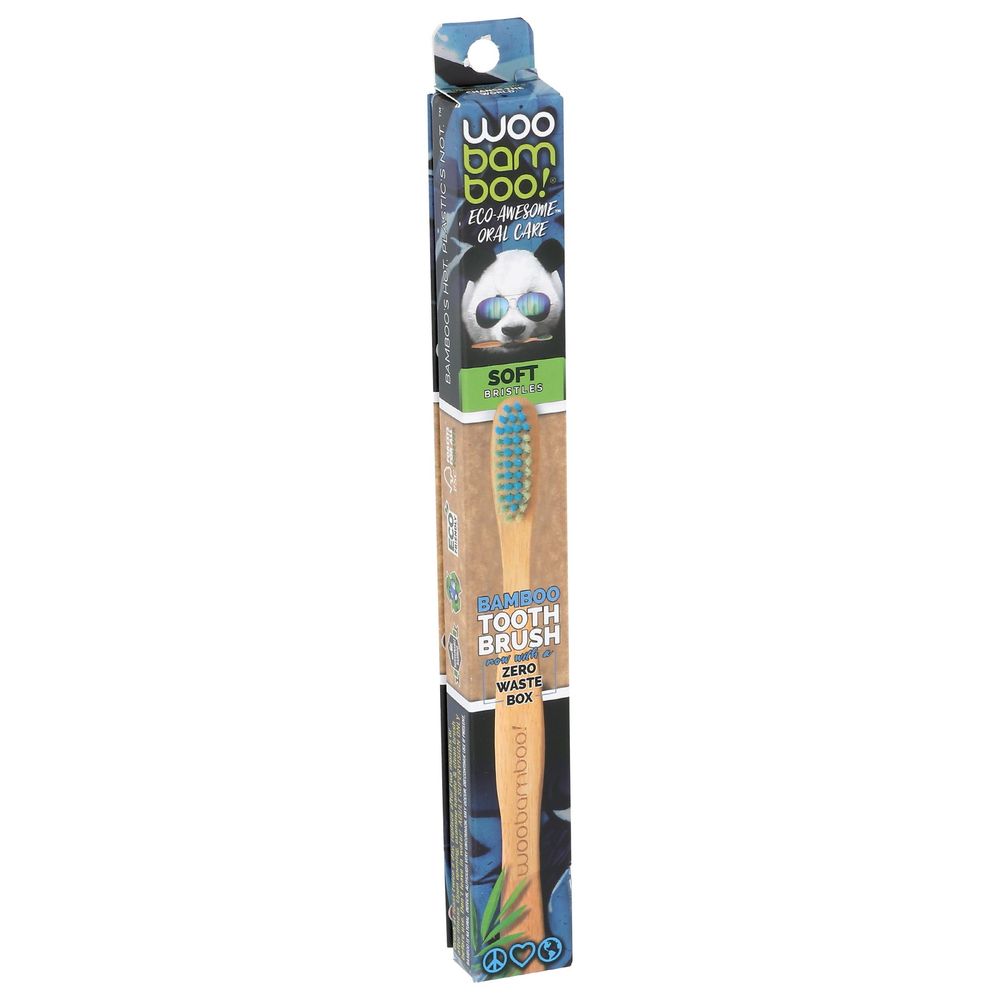 Woobamboo Bamboo Soft Bristles Toothbrush -- 12 Per Case