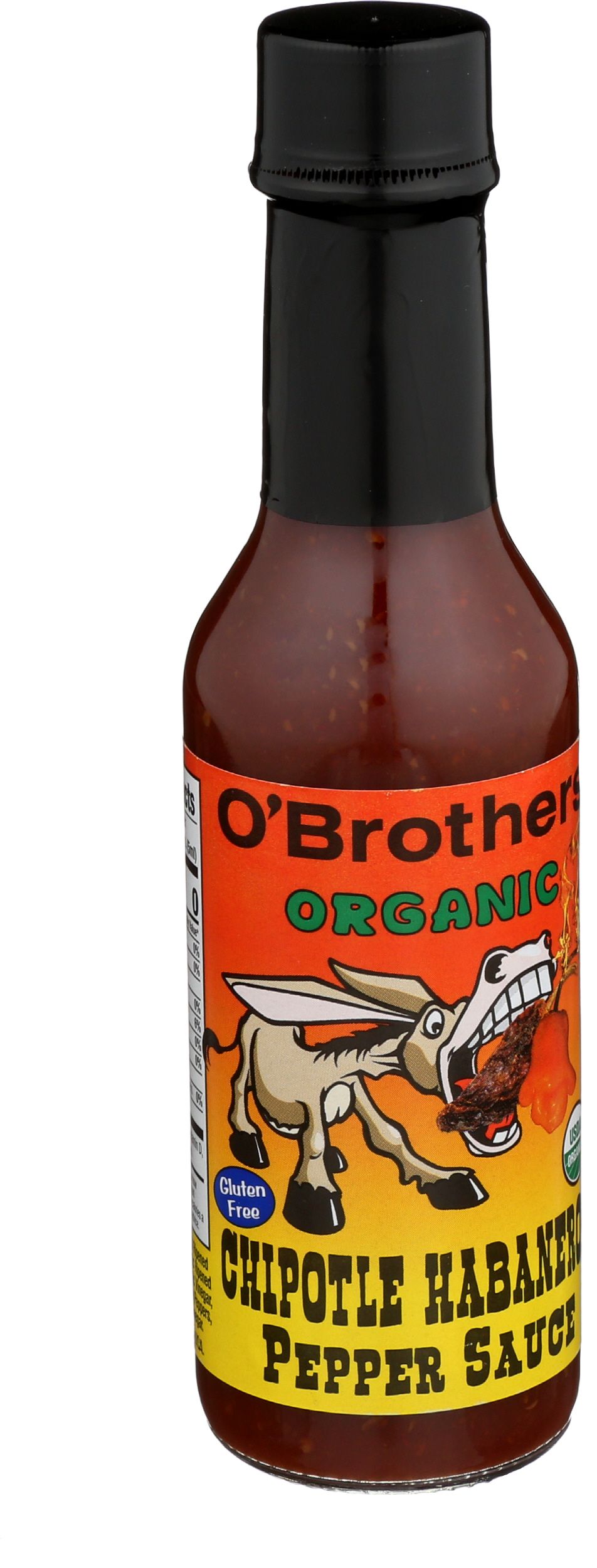 O Brothers Organic Chipotle Habanero Pepper Sauce, 5 Ounce