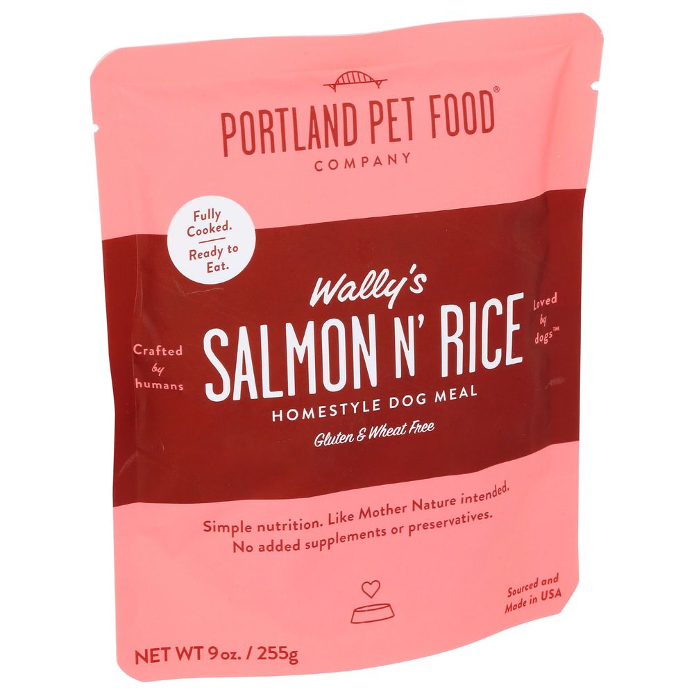 Portland Pet Food Wallys Salmon N Rice Dog Food, 9 Ounce -- 8 Per Case
