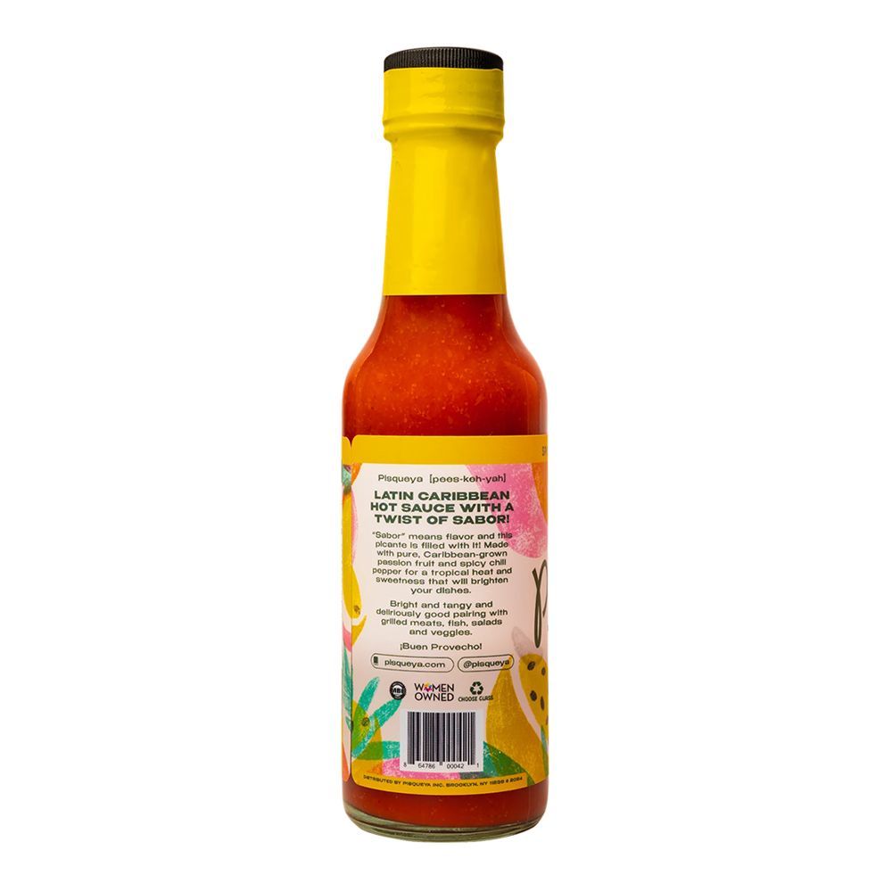 Pisqueya Spicy Sweet With Passion Fruit Hot Sauce, 5 Ounce -- 12 Per Case