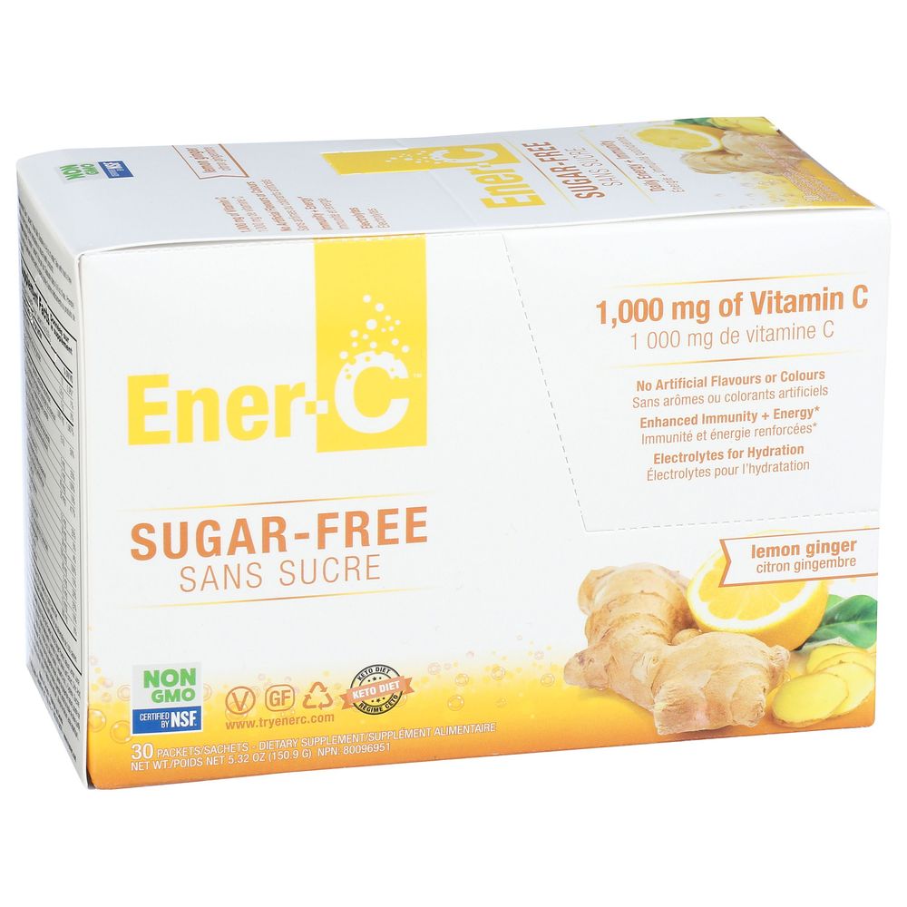 Ener-c Lemon Ginger Multi Vitamin Drink Mix, 30 Count