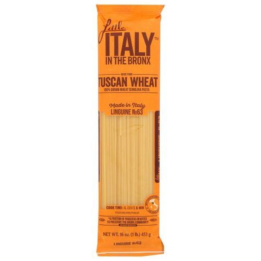Little Italy In The Bronx Tuscan Wheat No 63 Linguine Pasta, 16 Ounce -- 12 Per Case