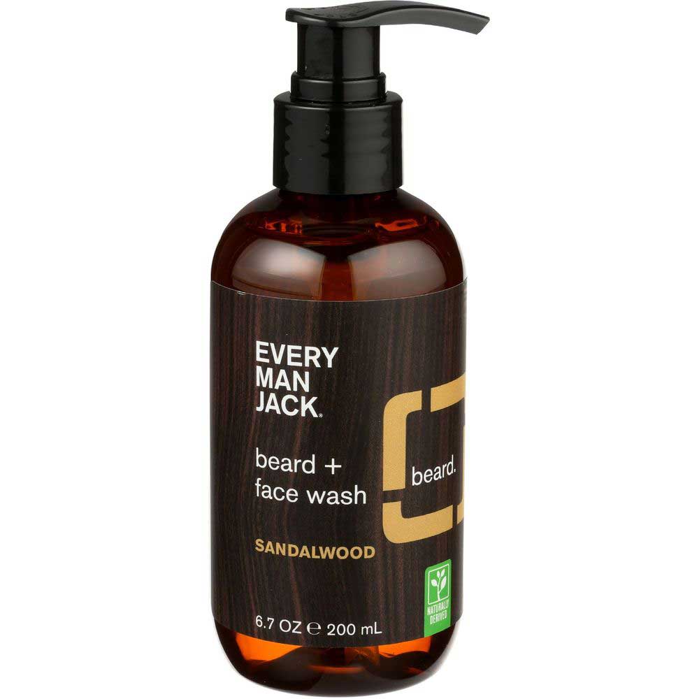 Every Man Jack Sandalwood Beard And Face Wash, 6.7 Ounce