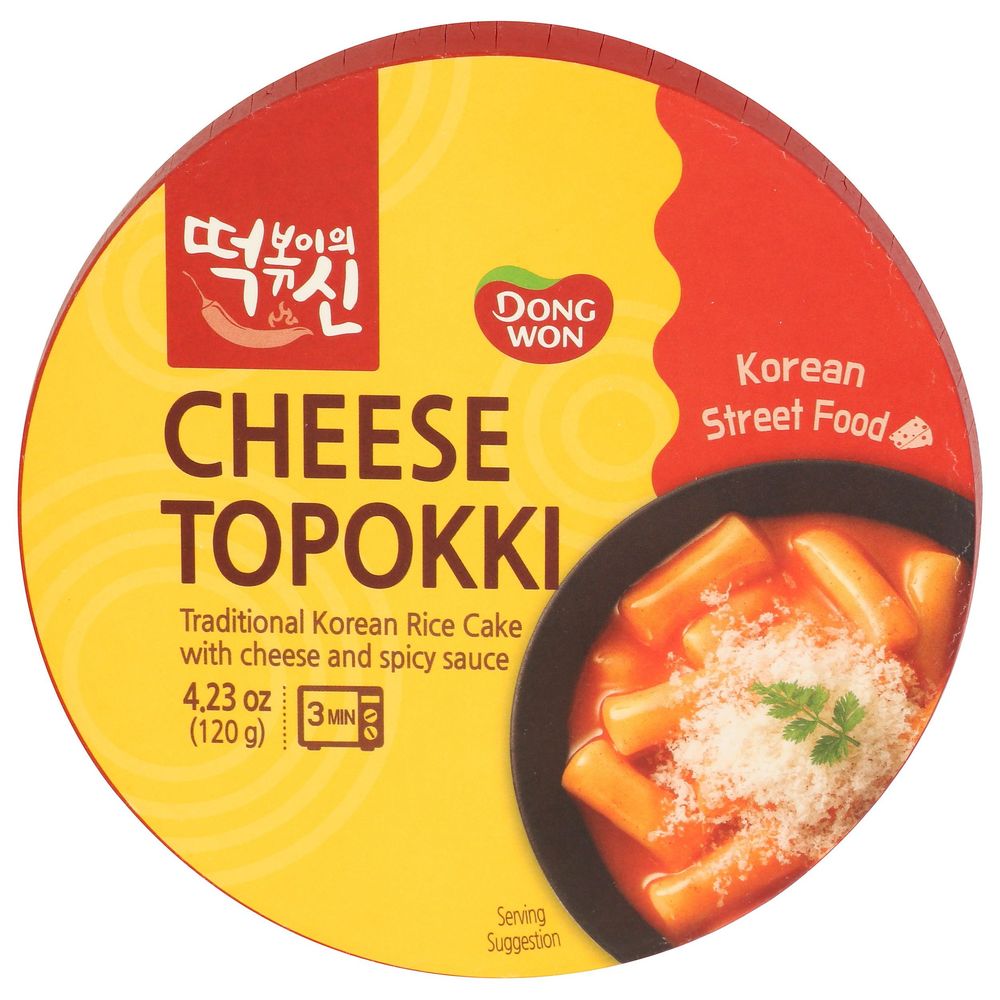 Dong Won Hot Cheese Topokki, 4.23 Ounce -- 8 Per Case
