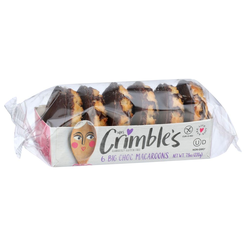 Mrs Crimble's 6 Big Coconut Chocolate Macaroons, 7.8 Ounce -- 12 Per Case