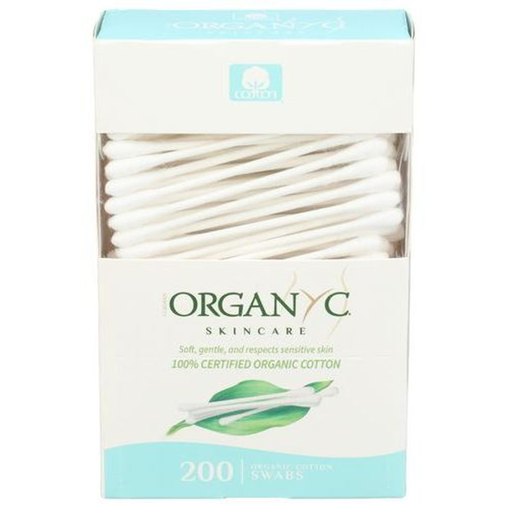 Organyc Cotton Swabs, 200 Count