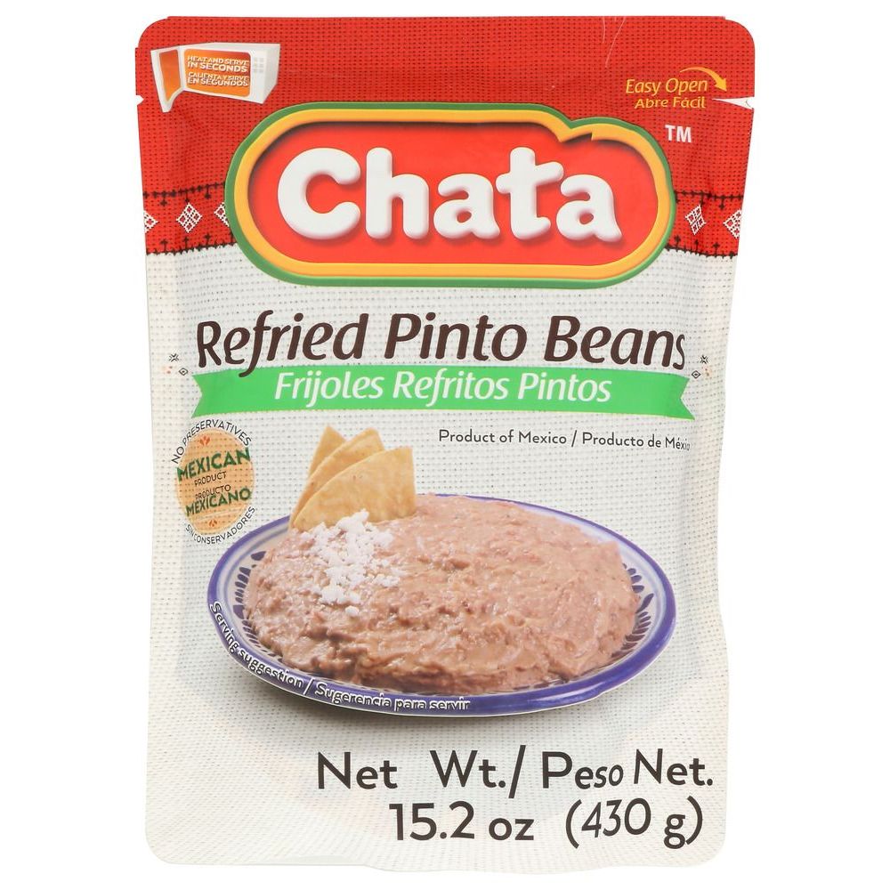 Chata Refried Pinto Beans, 15.2 Ounce -- 12 Per Case