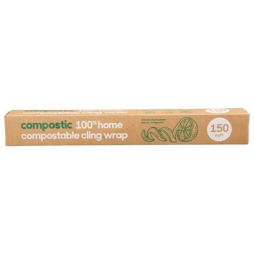 Compostic Compostable Cling Wrap, 150 Square Feet -- 12 per case ...