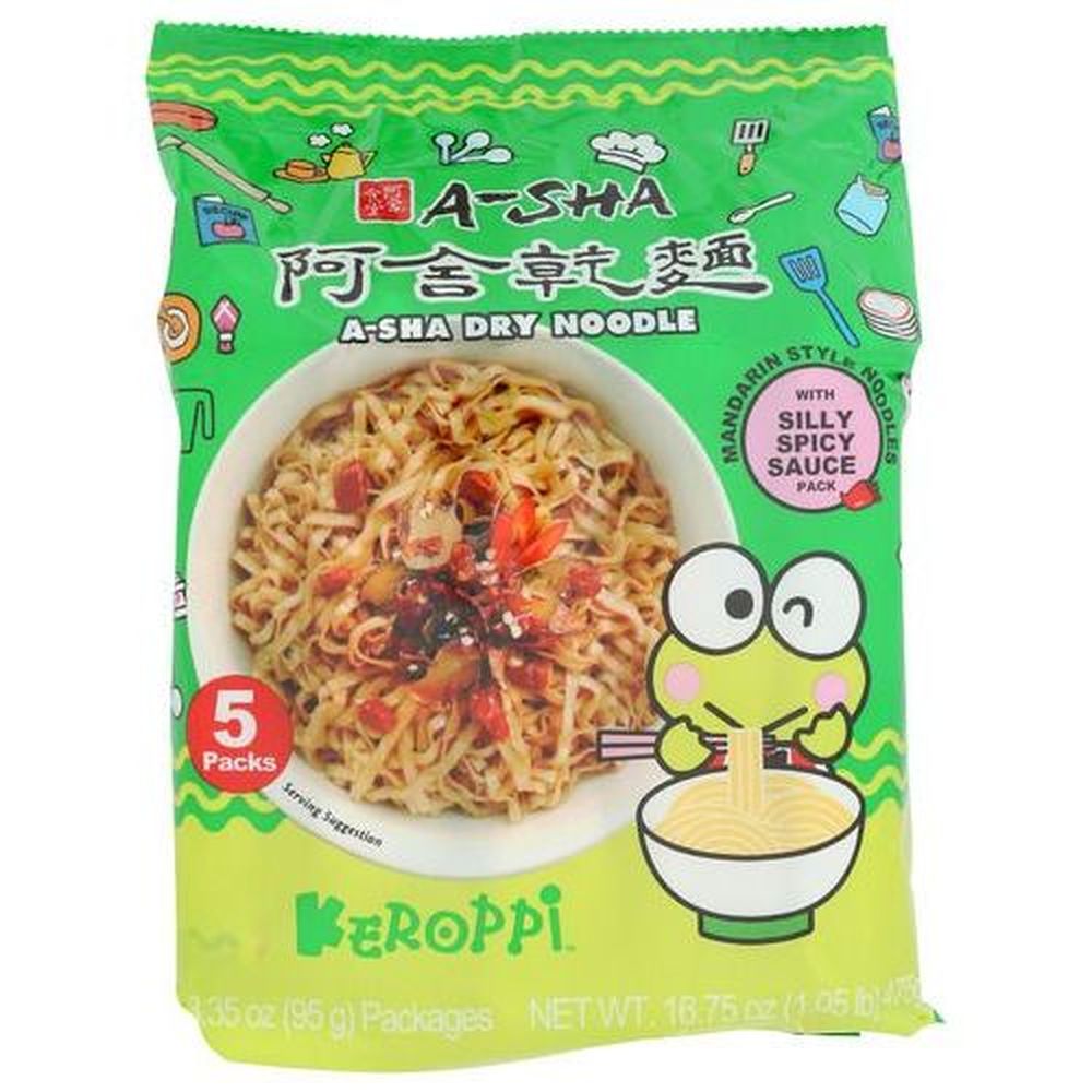 A-sha Fideos Mandarín Hello Kitty Keroppi Con Salsa Picante Silly, 16.75 Onza -- 6 Por Caja