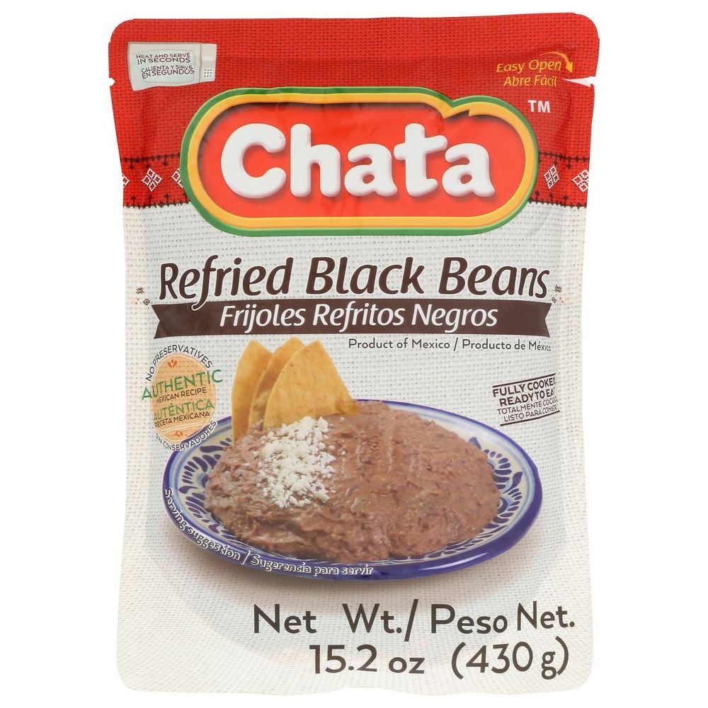 Chata Refried Black Beans, 15.2 Ounce -- 12 Per Case