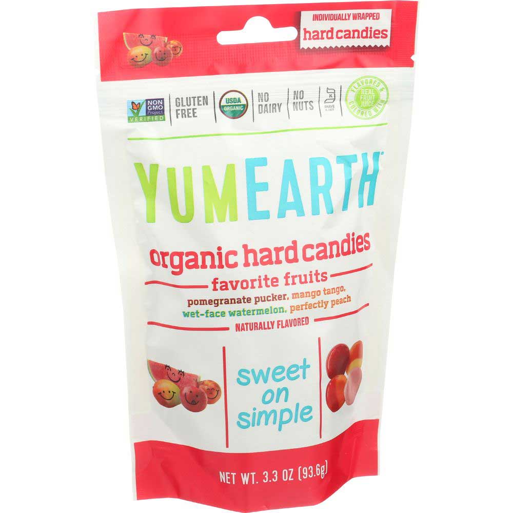 Yumearthorganic Freshest Fruit Candy Drop, 3.3 Ounce -- 6 Per Case