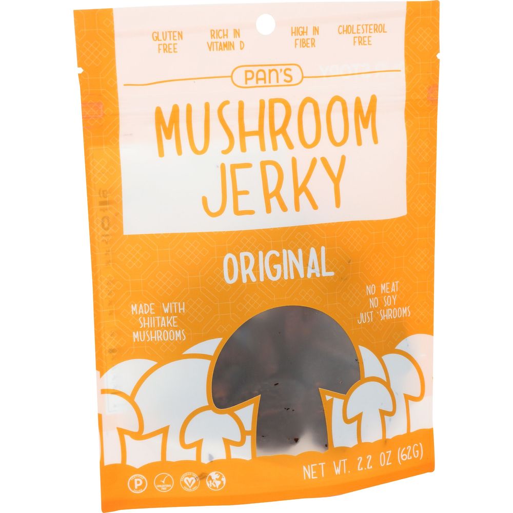 Pans Original Mushroom Jerky, 2.2 Ounce -- 6 Per Case