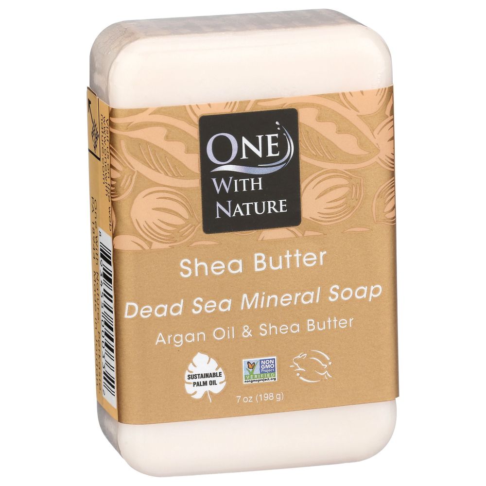 One With Nature Shea Butter Soap Bar, 7 Ounce
