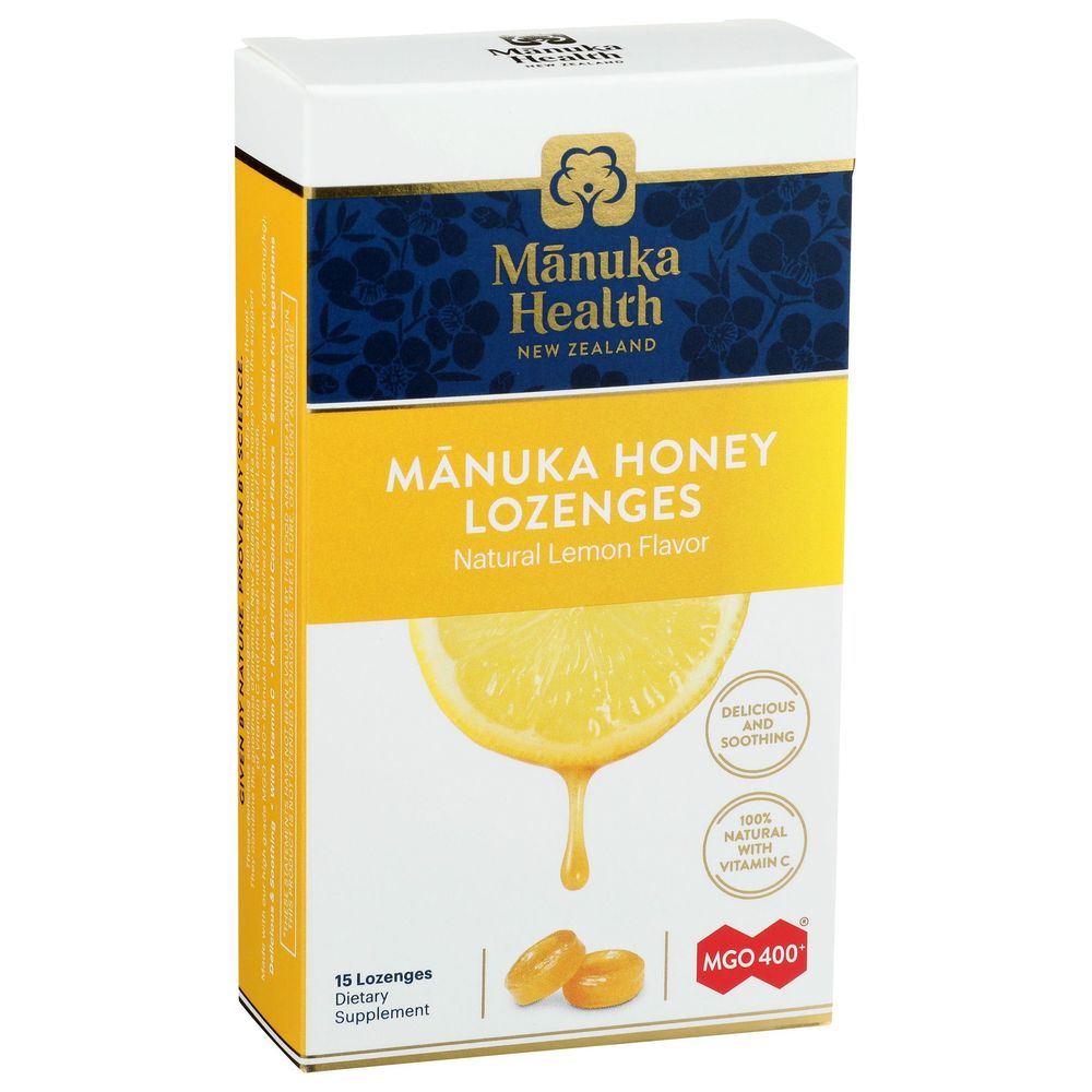 Manuka Natural Lemon Honey Lozenges, 15 Count