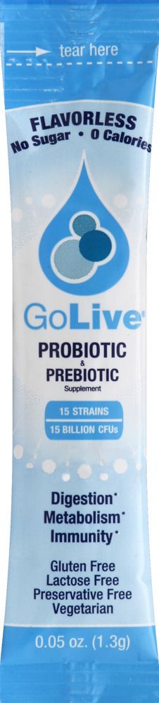 Golive Unflavored Probiotic And Prebiotic Blend, 0.05 Ounce -- 28 Per Case