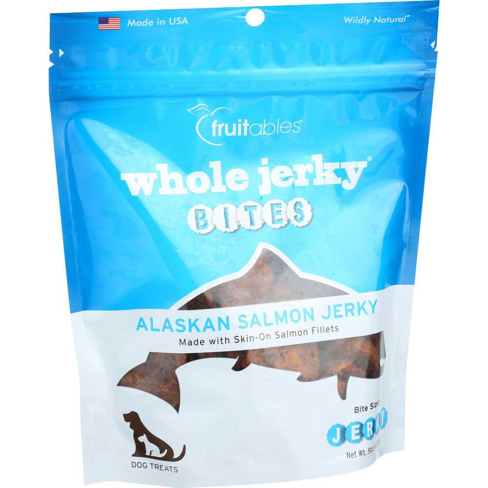 Fruitables Alaskan Salmon and Pear Whole Jerky Dog Treats FoodServiceDirect