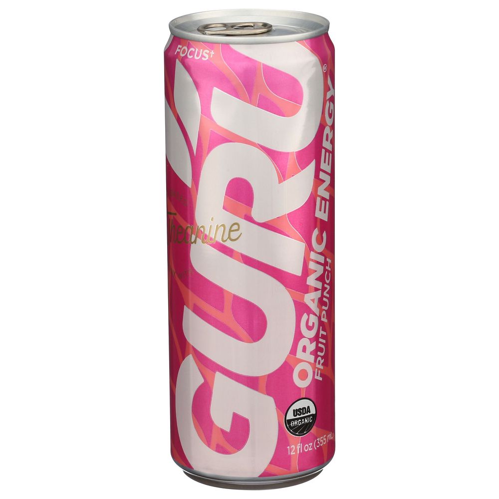 Guru Organic Fruit Punch Energy Drink, 12 Fluid Ounce -- 24 Per Case