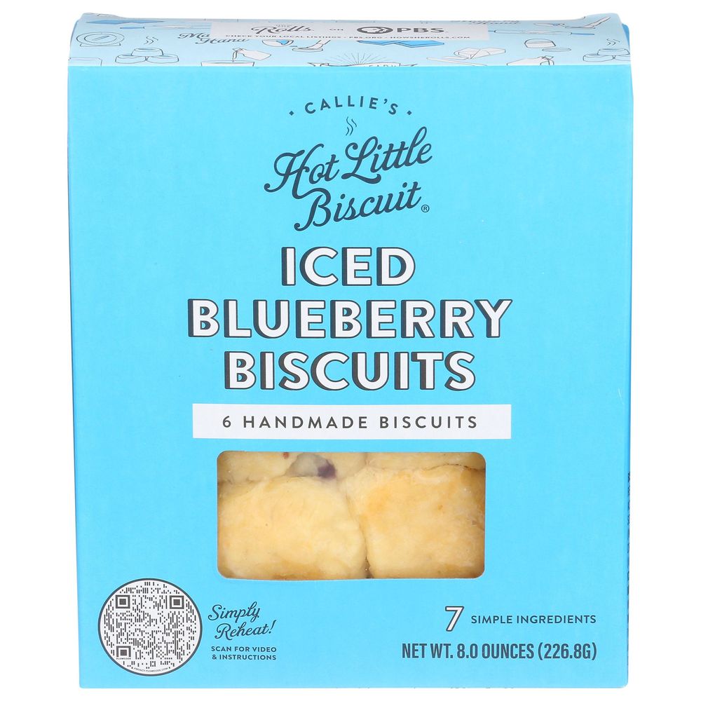 Callies Iced Blueberry Biscuits, 8.4 Ounce 6 per case