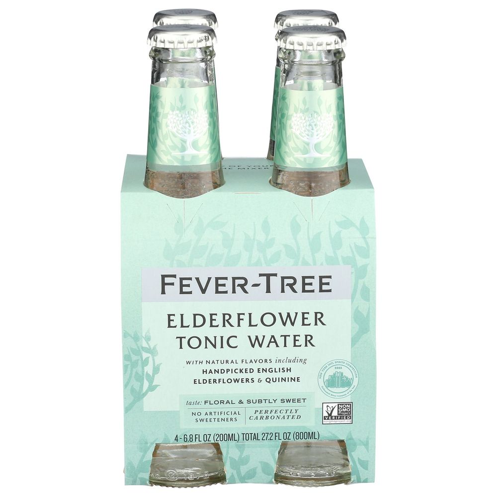 Fever Tree Elderflower Tonic Water, 27.2 Fluid Ounce -- 6 Per Case