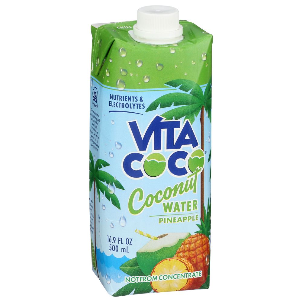 Vita Coco Pure Coconut Water With Pineapple, 500 Ml -- 12 Per Case