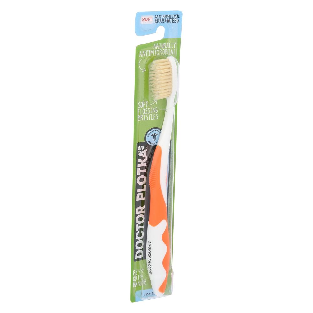 Mouth Watchers Orange Adult Manual Toothbrush