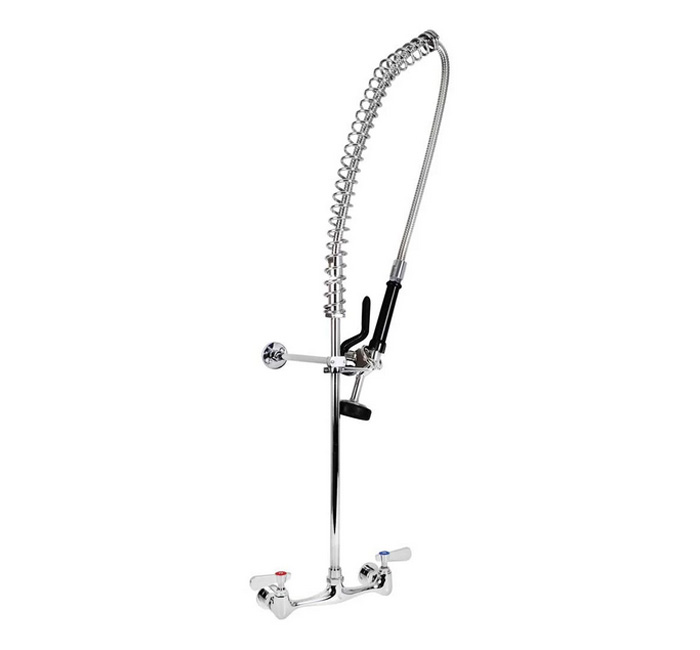 BK Resources Workforce Standard Duty Pre-Rinse with 8 inch OC Splash Mount