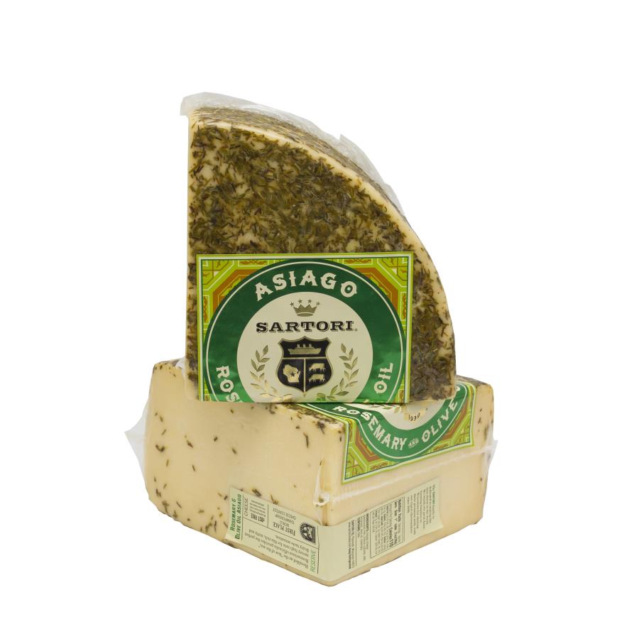 Sartori Reserve Quarter Wheel Rosemary And Olive Oil Asiago Cheese, 5 Pound -- 4 Per Case
