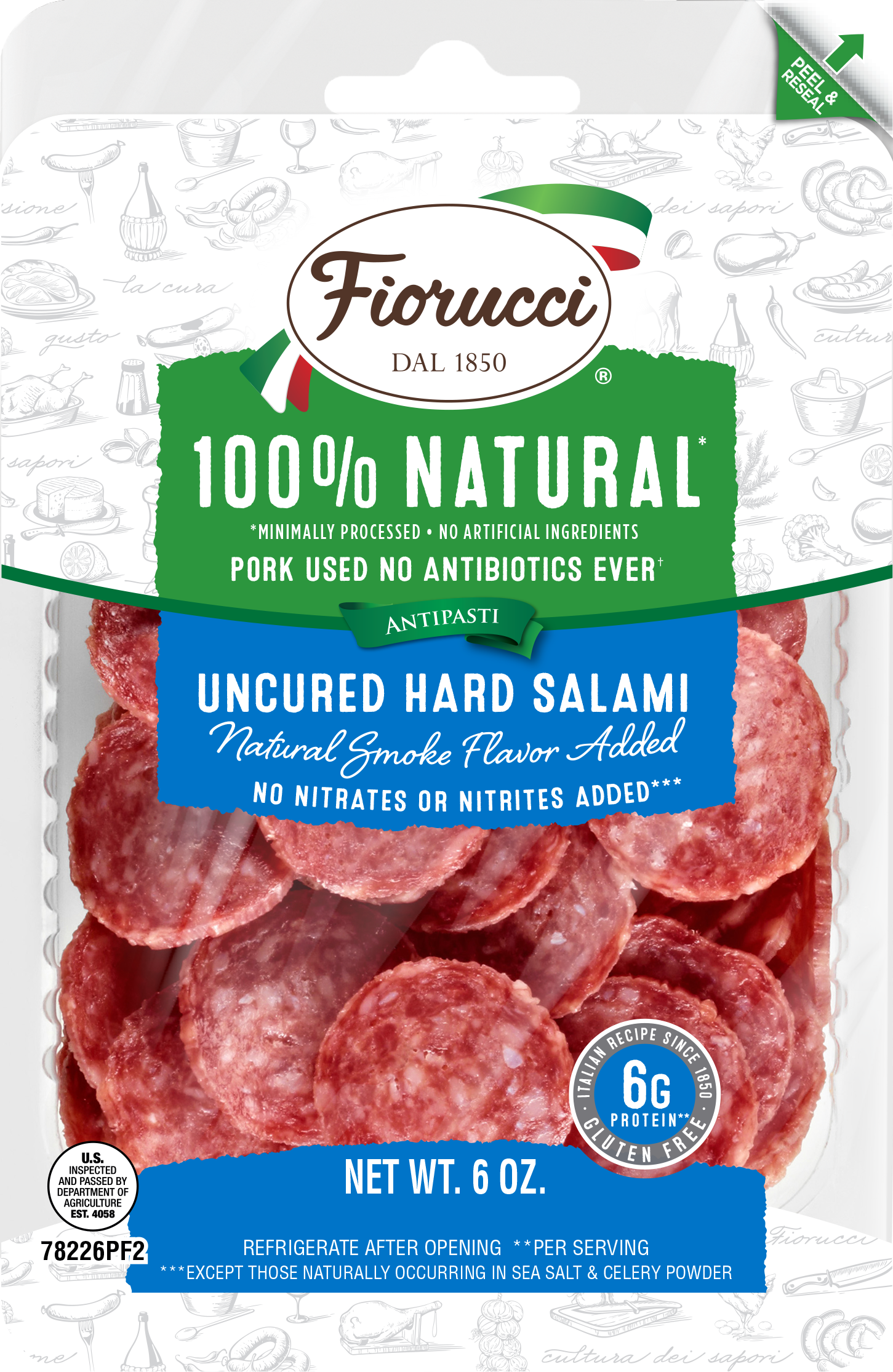 Fiorucci All Natural Hard Salame Nugget -- 12 Per Case
